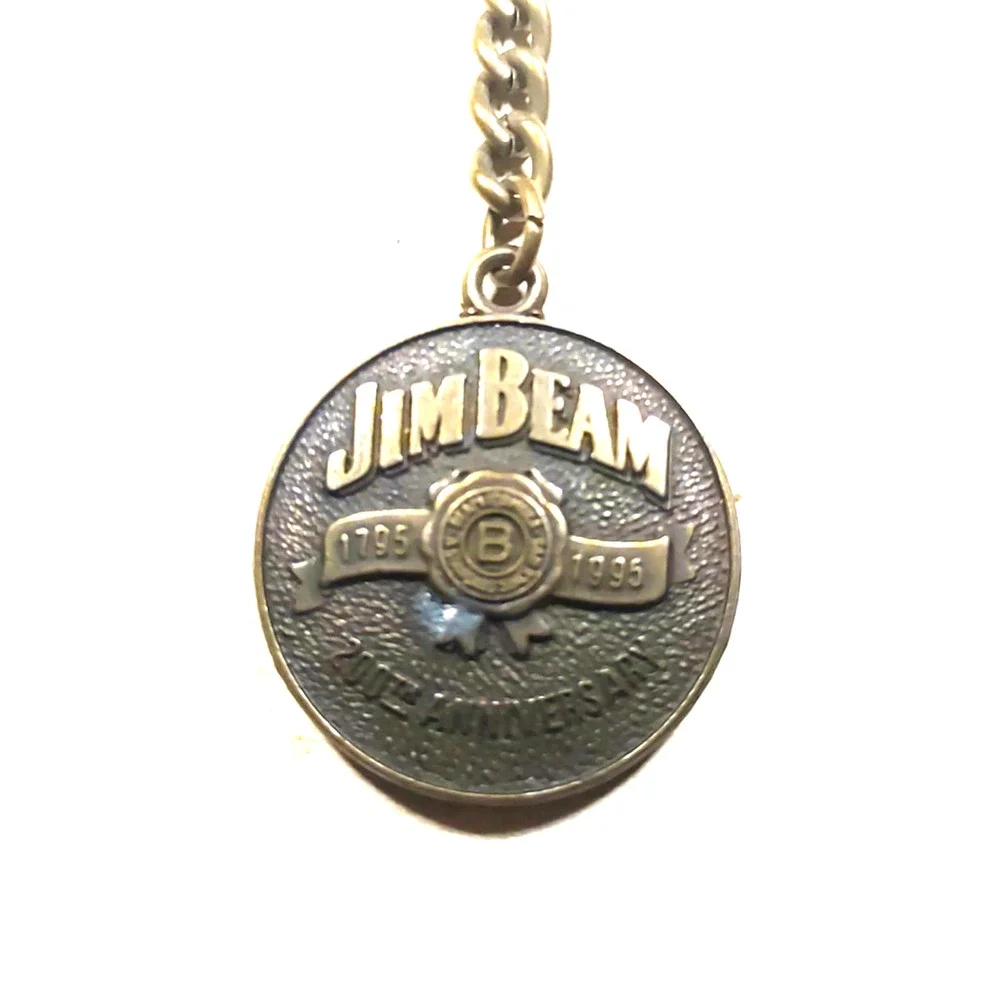 Brass Jim Beam Keychain 200th Anniversary
